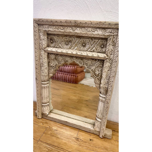 Lina Antique Wooden Mirror