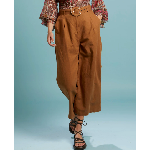 Exhaled Belted Wide Leg Pants