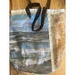 Vintage canvas tote bag - ocean sail