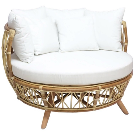 Round Rattan Daybed