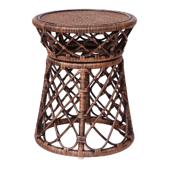 Beaux Rattan Round side table
