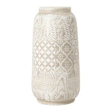 Mawson Ceramic Taupe Patch Work Vase large