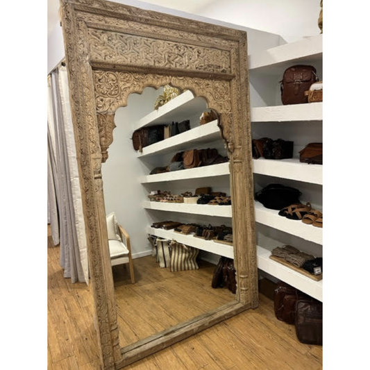 Laaj Antique Wooden Mirror