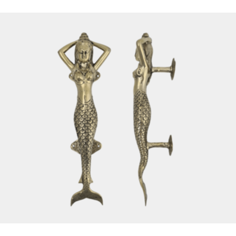 Door handle - mermaid goddess